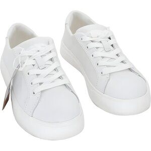 TOMS Women's Kameron Lace Up Casual Sneakers White Leather US 5.5M EU 36